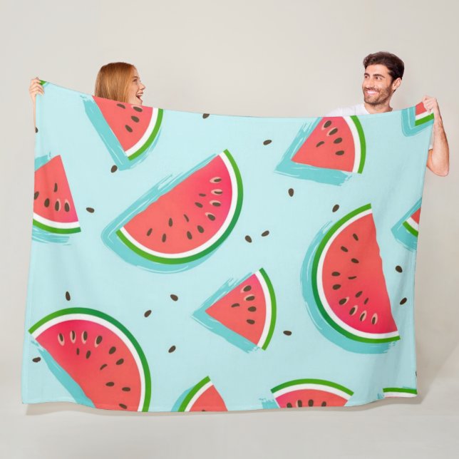 Warm Watermelon 60 x 80 Fleece Blanket (På plats)