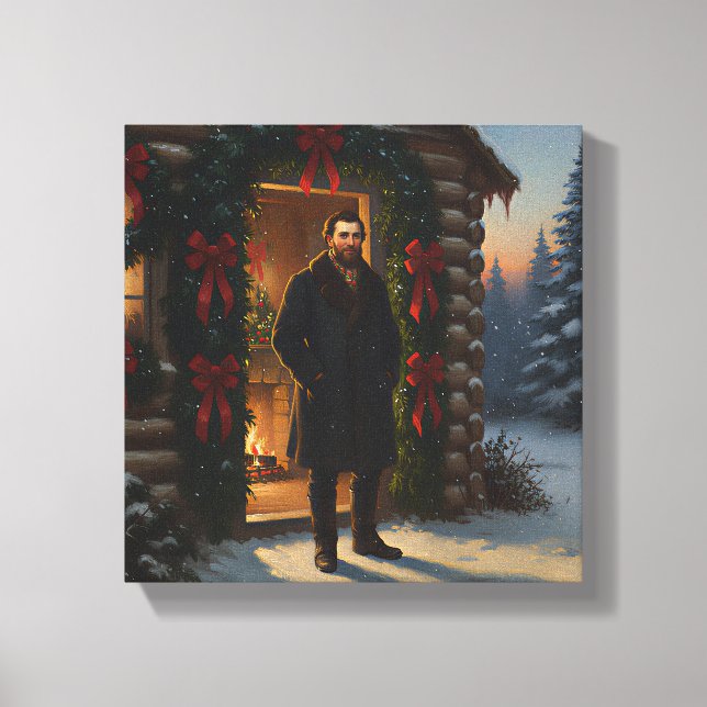 Warm Welcome: Eastman Johnson Holiday Glow Canvastryck (Framsida)