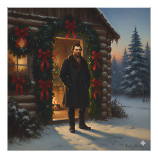 Warm Welcome: Eastman Johnson Holiday Glow Fototryck