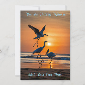 Warm Welcome Invitation Card – Elegant Custom Inbjudningar