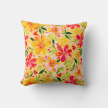 Warm Wendy Watercolor Blommigt-Gult