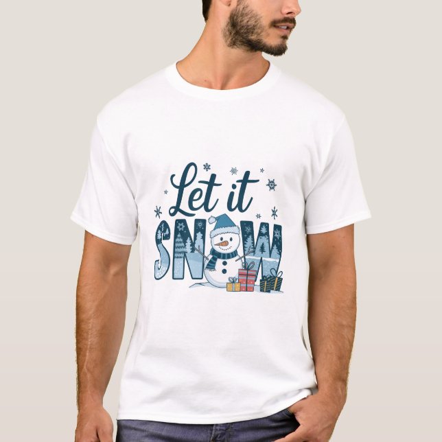 Warm winter cozy designs for festive times t shirt (Framsida)