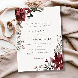 Warm Winter Festive Foliage Vow Renewal Inbjudan