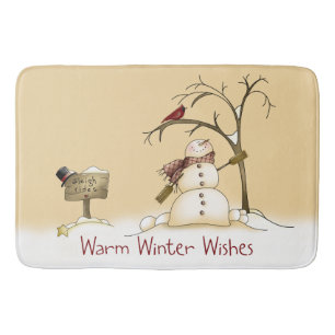 Warm Winter Önskemål Bath Mat Badrumsmatta