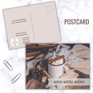 Warm Winter Önskemål Business Glad helg Vykort