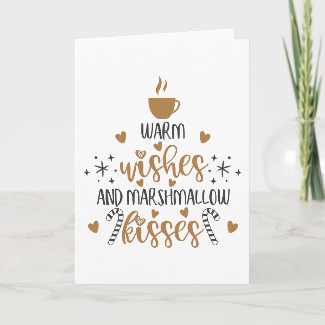 Warm Wishes and Marshmallow Kisses  Kort (Framsida)