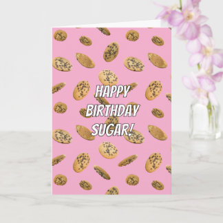 Warm Wishes Chocolate Chip Cookie Birthday Card Kort
