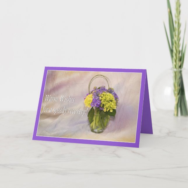 Warm Wishes In Your Surgery Recovery Greeting Card Kort (Framsida)