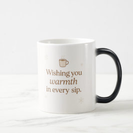 Warm Wishes | Minimalist Christmas Quote Mug Magisk Mugg