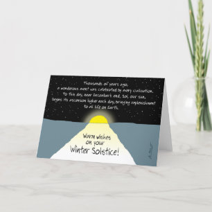 Warm Wishes on Your Winter Solstice! - Helgkort
