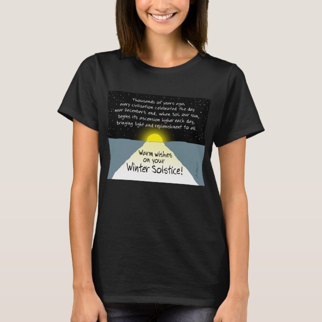Warm Wishes on Your Winter Solstice! - T-Shirt (Framsida)