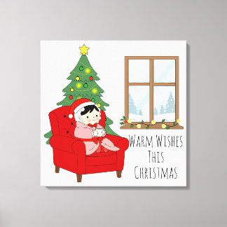 Warm Wishes This Christmas – Cozy Canvas art
