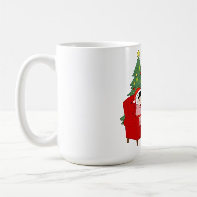 Warm Wishes This Christmas - mug Kaffemugg (Vänster)