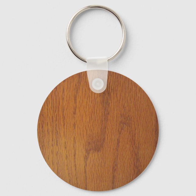 Warm Wood Grain Struktur Nyckelring (Framsida)