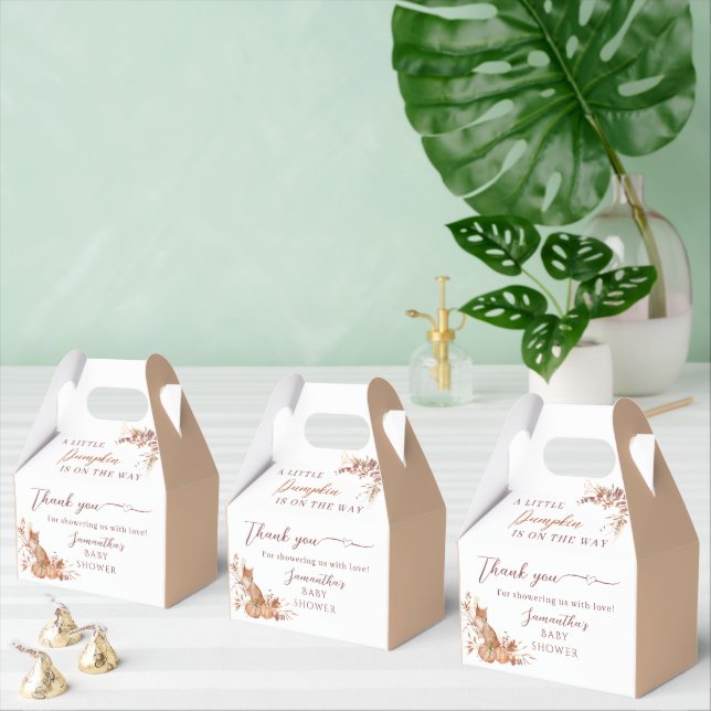 Warm Woodland Fox Pumpkin Thank You Presentaskar (Multipel)