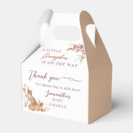 Warm Woodland Fox Pumpkin Thank You Presentaskar