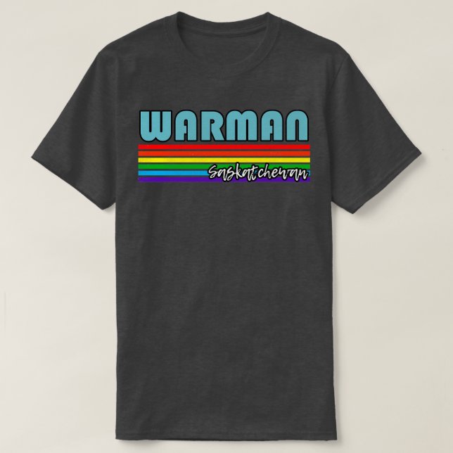 Warman Saskatchewan-Pridet Warman LGBT GT LGBTQ S T Shirt (Design framsida)