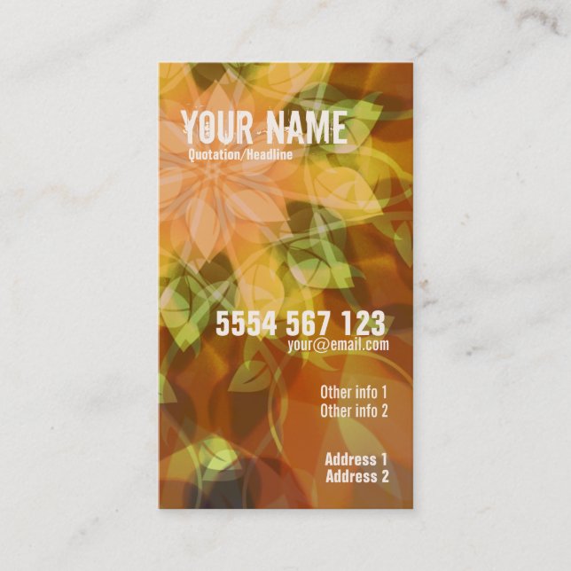 Warmania visitkort (Framsida)