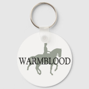WARMBLOOD med Dressage Horse & Rider Nyckelring