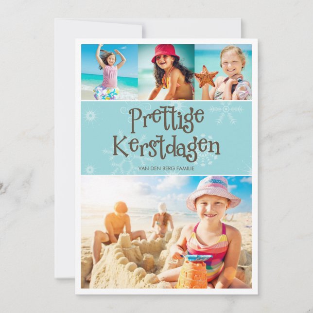 Warme Kerstmis Groet van de vakantie (Framsida)