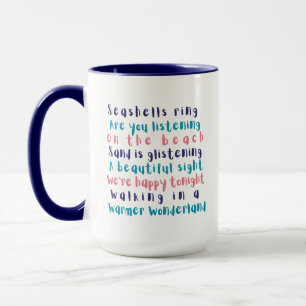 Warmer Wonderland Tropical Typography jul Mugg