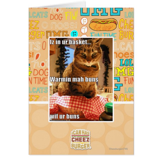 Warmin mah buns hälsningskort (Framsidan)