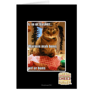 Warmin mah buns hälsningskort