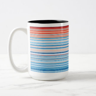 Warming Stripes Germany 1881-2020 Två-Tonad Mugg