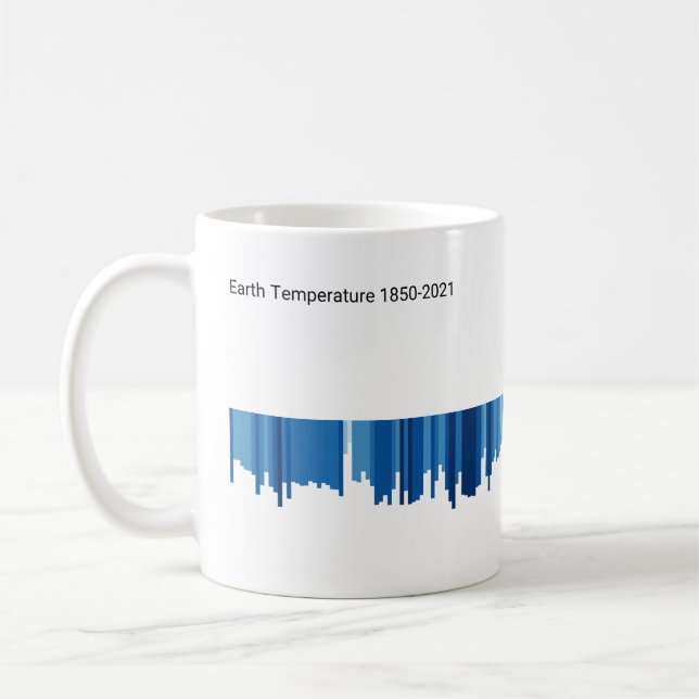 Warming Stripes Mug Bar Graph Kaffemugg (Vänster)