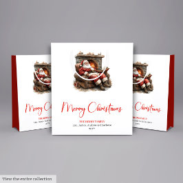 Warmish Santa Claus Trendy Modern Holiday Bag