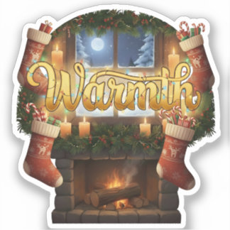 Warmth Cozy Christmas Klistermärken