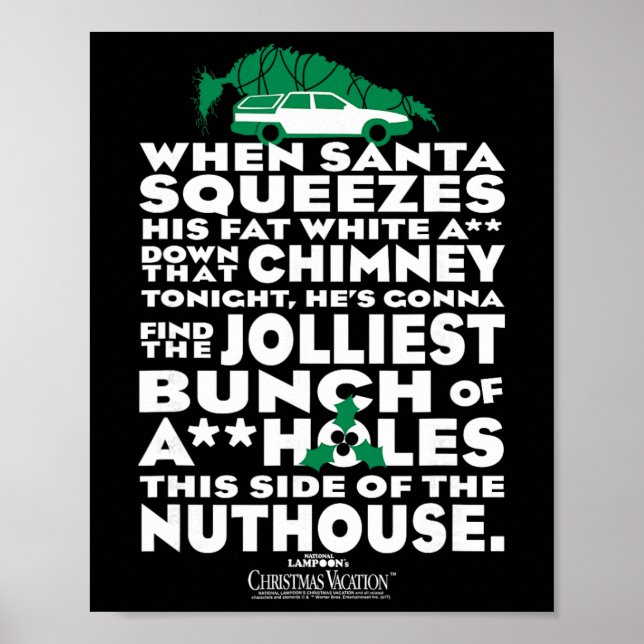 Warner Bros. Christmas Vacation Gladaste Flocken - Poster (Framsidan)