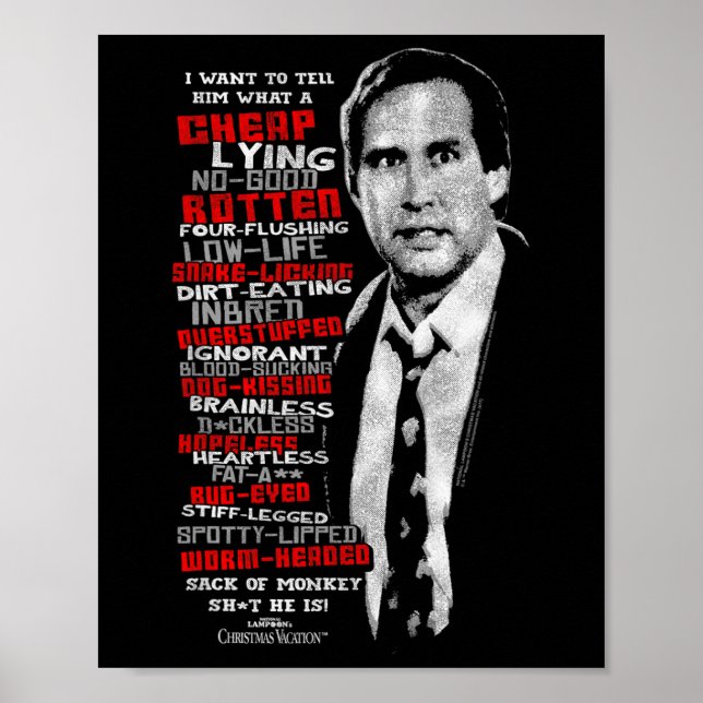 Warner Bros. Christmas Vacation Profanities - Wome Poster (Framsidan)