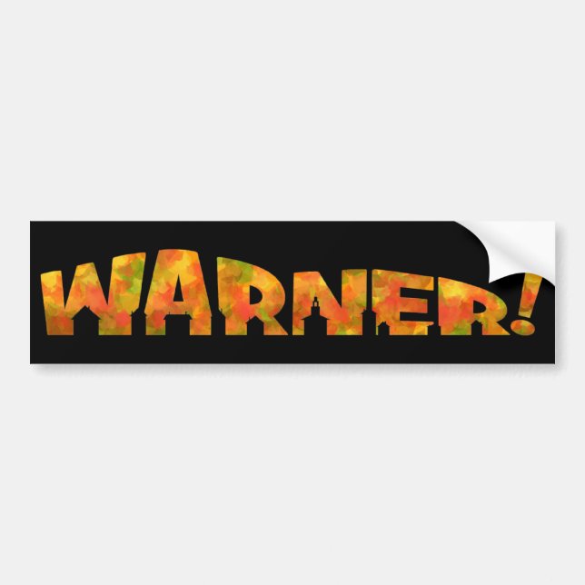 Warner - nedgångdesignbildekal bildekal (Framsidan)