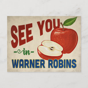 Warner Robins Georgia Apple - Vintage resor Vykort
