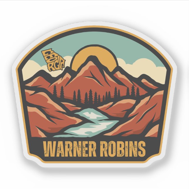 Warner Robins, Georgia Klistermärken (Framsida)