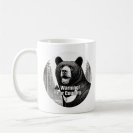Warning Bear Country Kaffemugg