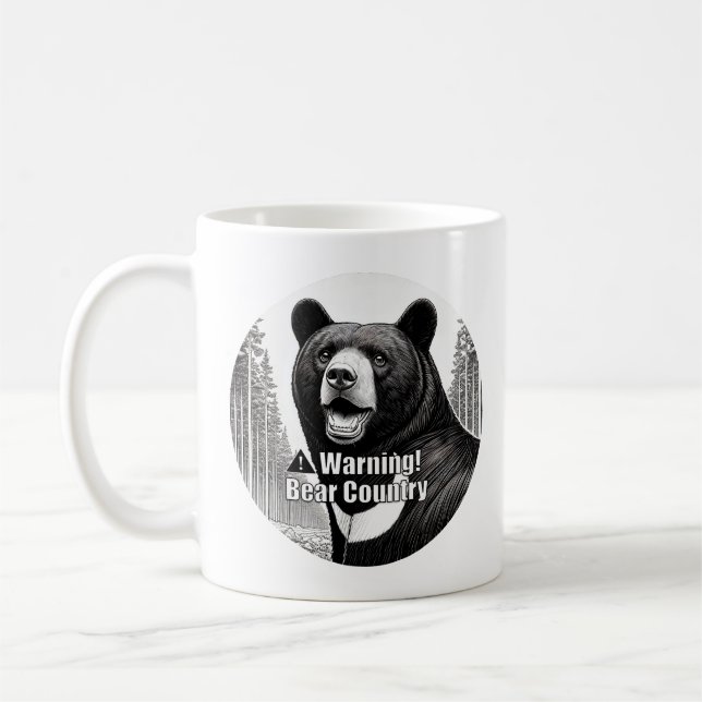 Warning Bear Country Kaffemugg (Vänster)