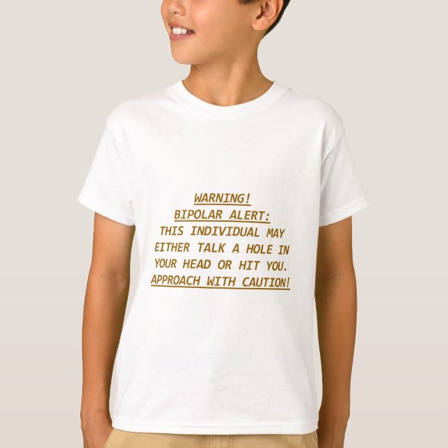 WARNING-BIPOLAR ALERT2 TEE (Framsida)