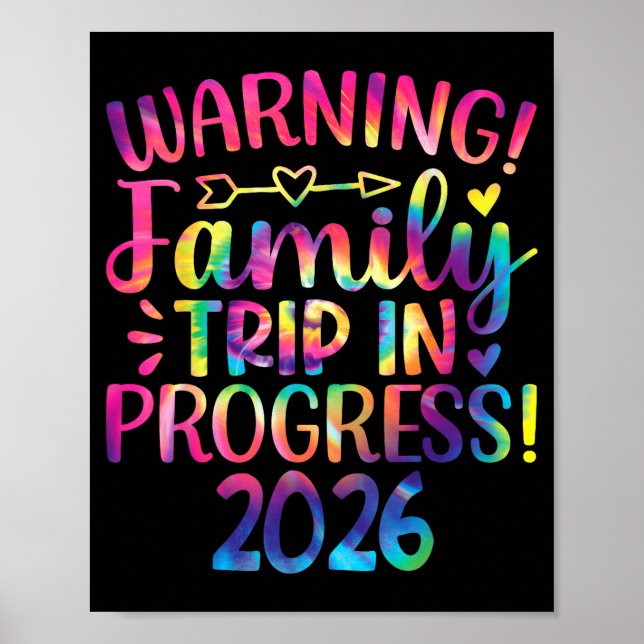 Warning Family Trip In Progress 2026  Poster (Framsidan)