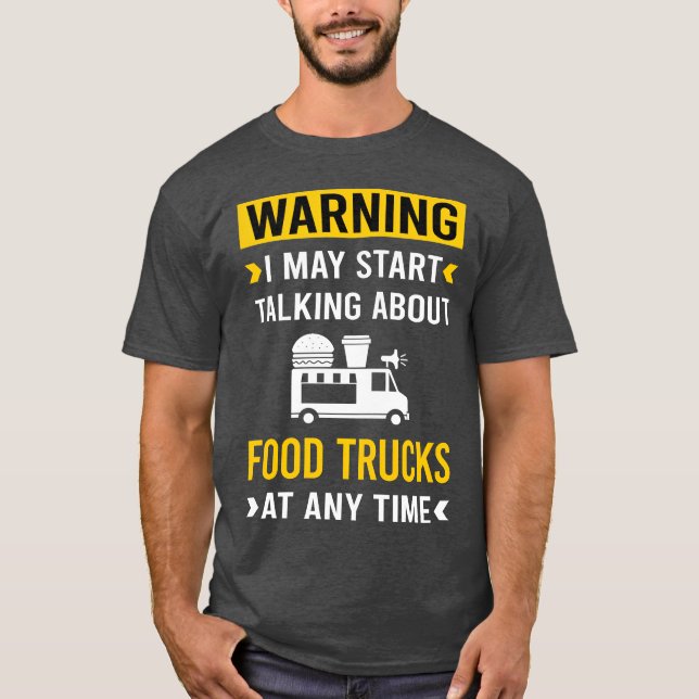 Warning Foodruckrucks vintage T Shirt (Framsida)