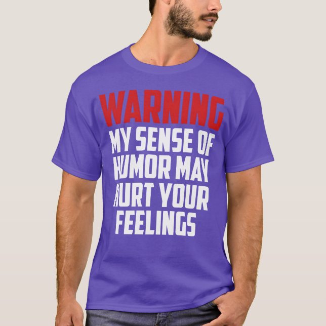 warning funny quote friends t shirt (Framsida)