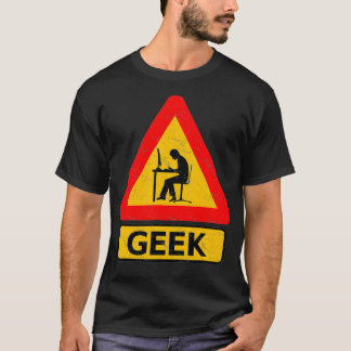 Warning Geek Computer Science Nerd Funny Street Ro T Shirt