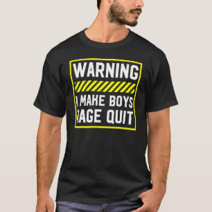 Warning I Make Boys Rage Quit Gaming Women Gamer G T Shirt