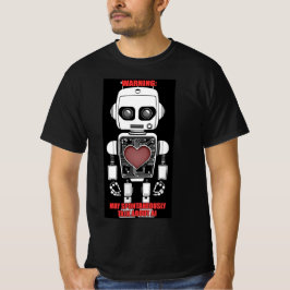 Warning: May Talk About AI Men's Black T Shirt