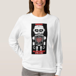 Warning: May Talk About AI White Long Sleeve T Shirt