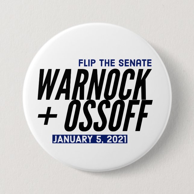 Warnock Vår Ossoff Knapp (Framsida)
