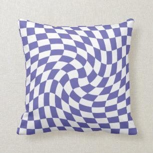 Warped Checkerboard - Checks Mönster Kudde