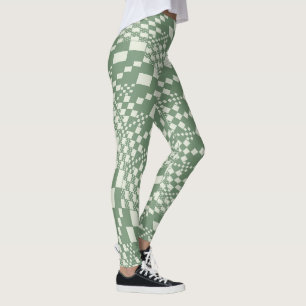 Warped Checkin-Grönt Leggings
