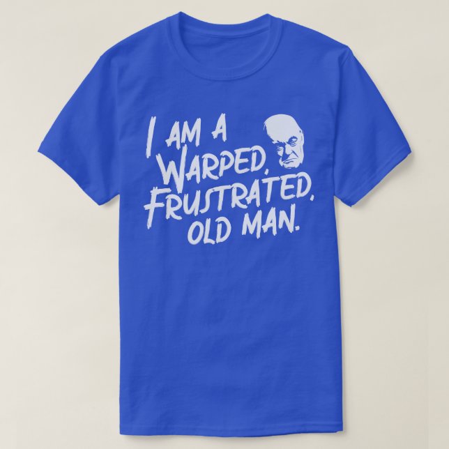 Warped Frustrated Old Man T Shirt (Design framsida)